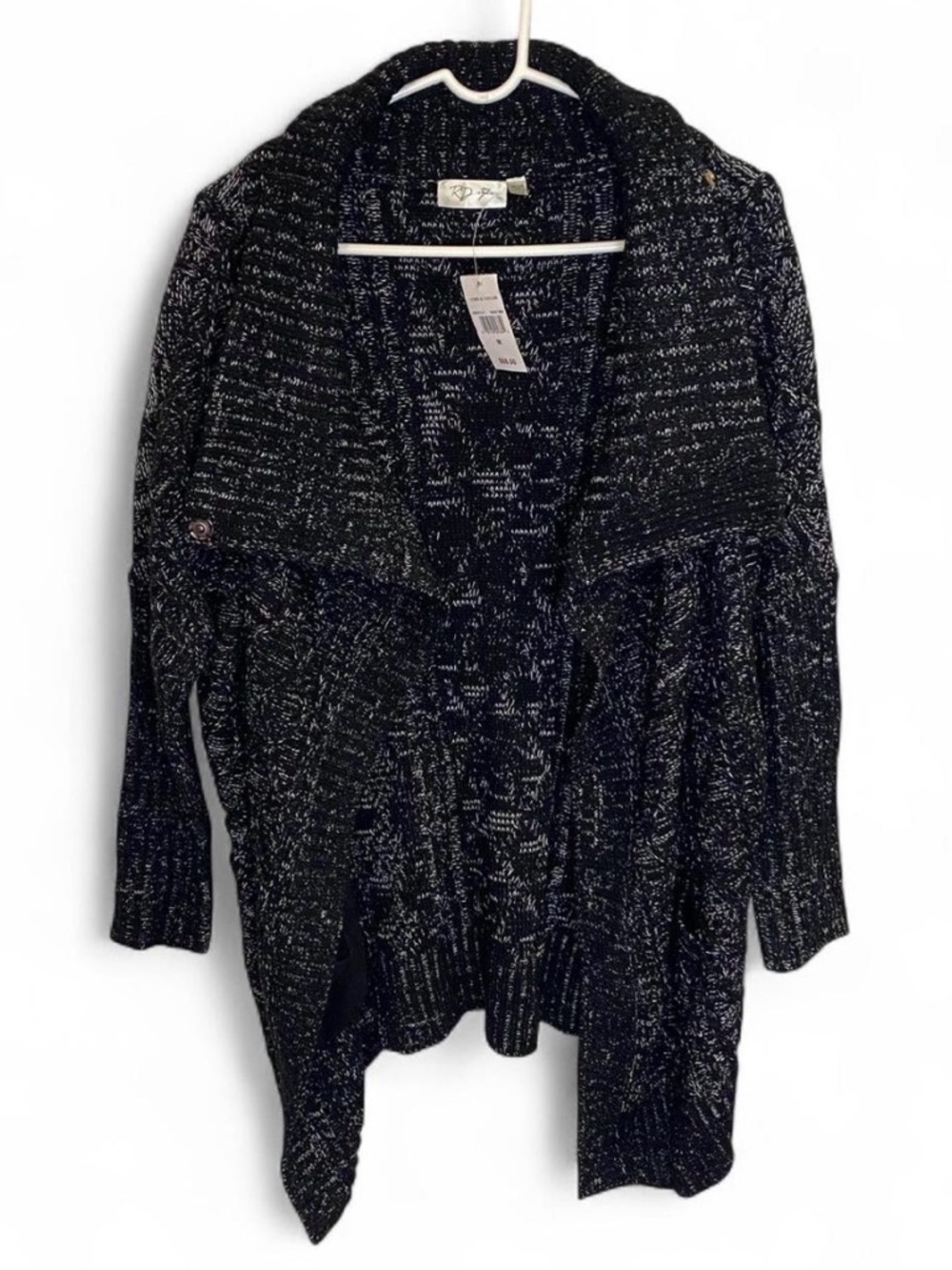 Lord & Taylor black knit cardigan